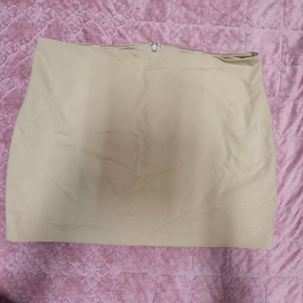 Express zipper mini skirts